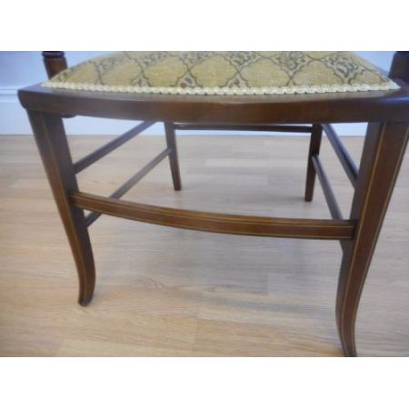 Stilvoller original edwardianischer Sessel aus Buche und Birke antik