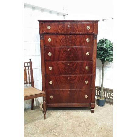 Französische antike Kommode aus Mahagoniholz, original von 1870