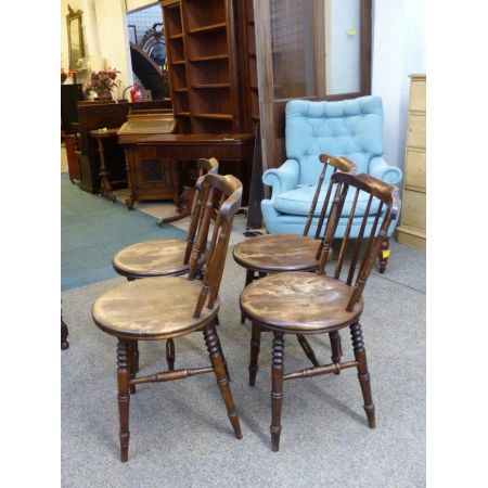 4 antike Landhaus Stühle Kitchen Chairs 