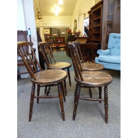 4 antike Landhaus Stühle Kitchen Chairs 