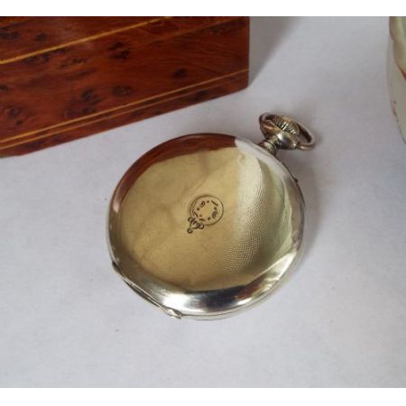 Antike Silberne Taschenuhr, Chronometer v Dricsum von 1920