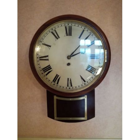 Hochwertige fusee drop-dial Mahagoni Wanduhr