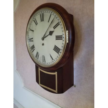 Hochwertige fusee drop-dial Mahagoni Wanduhr