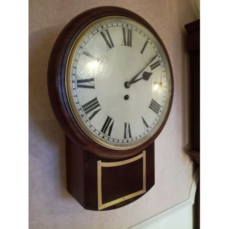 Hochwertige fusee drop-dial Mahagoni Wanduhr