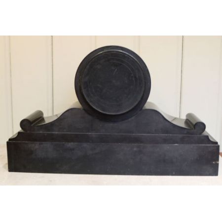 Schöne Original Viktorianische Uhr aus schwarzem Schiefer aus Frankreich, um 1870