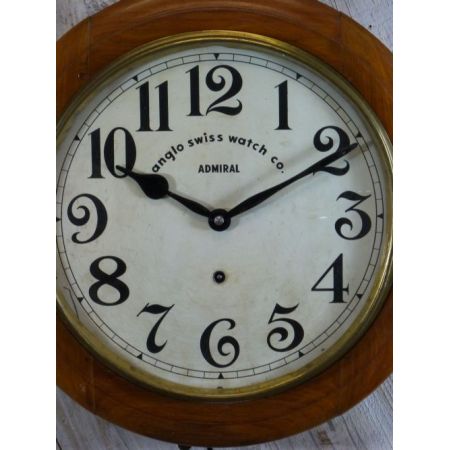 Anglo-Schweizer Bahnhofs Wanduhr von 1910