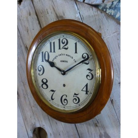 Anglo-Schweizer Bahnhofs Wanduhr von 1910