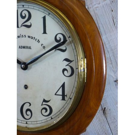 Anglo-Schweizer Bahnhofs Wanduhr von 1910