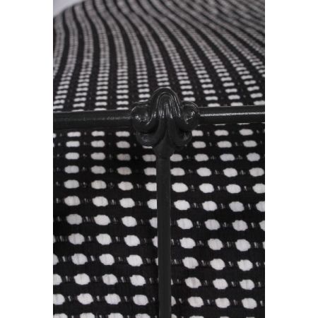 Herrlich schlichtes französisches Kingsize Bett Eisen Original antik