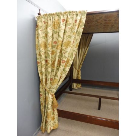 Großes Kingsize Himmelbett original Mahagoni c1920