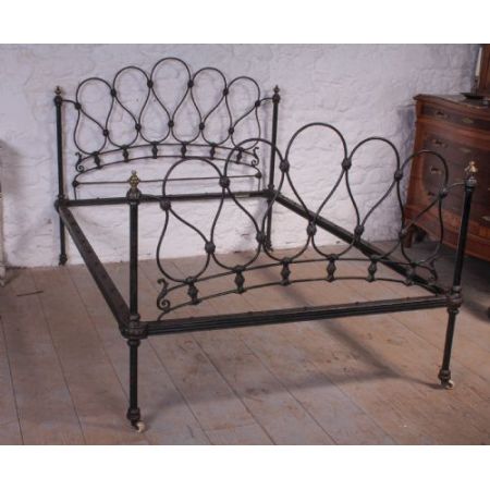 Sehr schönes Original Gusseisen Doppelbett  1890