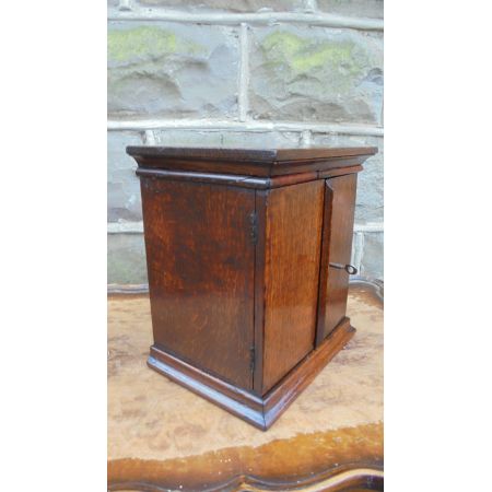 Antiker Sammlerschrank Beistelltisch Schrank Original Eiche