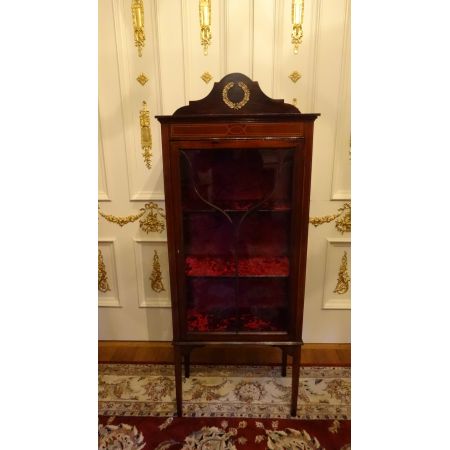 Feine original edwardianische Mahagoni Vitrine Massivholz 1890