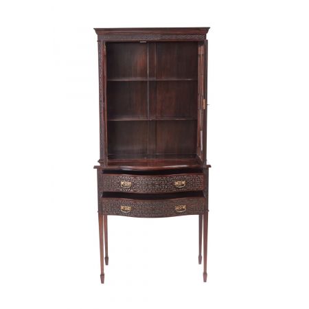 Wunderschöne original Mahagoni Vitrine Massivholz