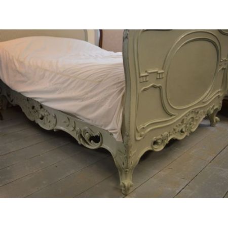 19. Jh. Französisches Louis XVV-Stil kleines doppelte Bettgestell