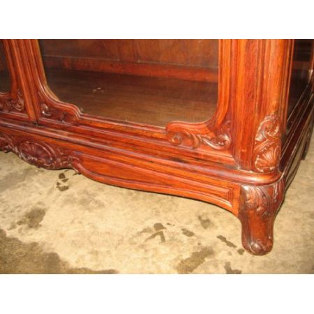 Palisander Vitrine aus dem späten 19. Jahrhundert