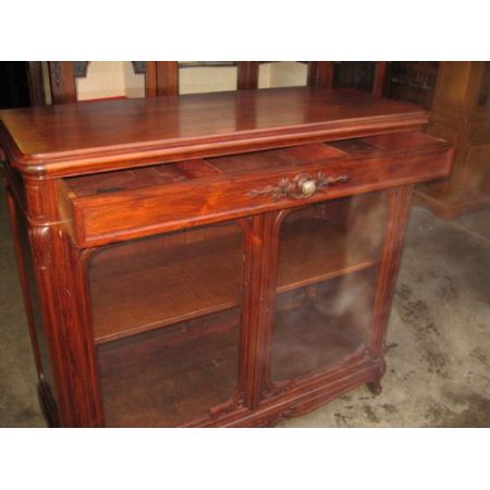 Palisander Vitrine aus dem späten 19. Jahrhundert