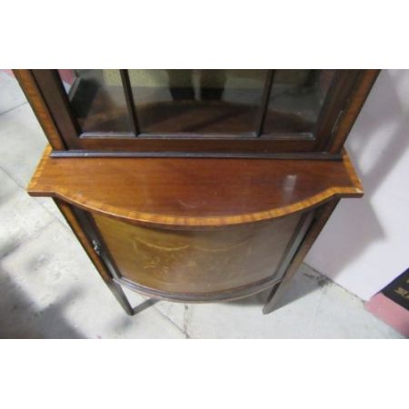 Antiker Edwardian Vitrinenschrank Bowfront 1890 SA2042d