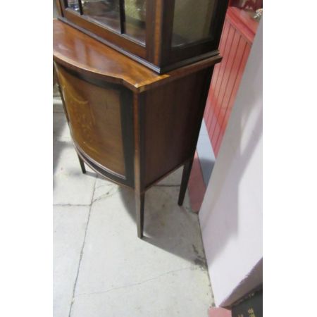 Antiker Edwardian Vitrinenschrank Bowfront 1890 SA2042d