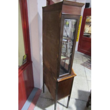 Antiker Edwardian Vitrinenschrank Bowfront 1890 SA2042d