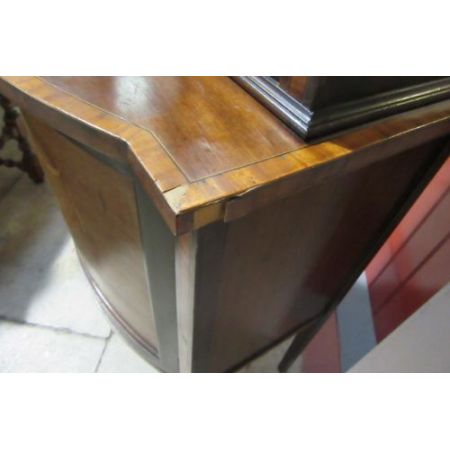 Antiker Edwardian Vitrinenschrank Bowfront 1890 SA2042d