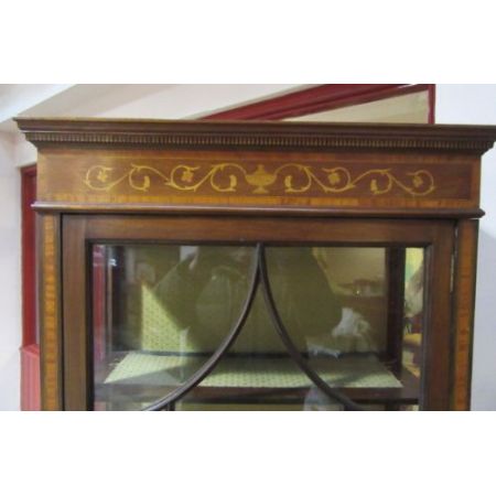 Antiker Edwardian Vitrinenschrank Bowfront 1890 SA2042d