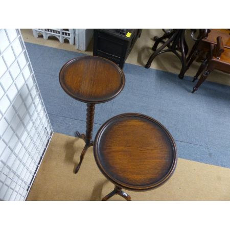 Paar   Blumenständer  Original  Eichenholz, 1920