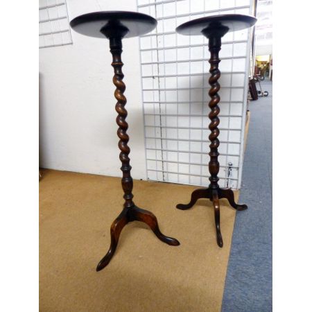 Paar   Blumenständer  Original  Eichenholz, 1920