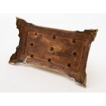 Viktorianisches Briefgestell aus Messing um 1890