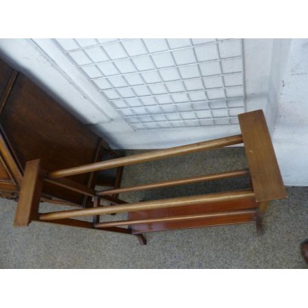 Ausgezeichneter Edwardianischer antiker Handtuchhalter Massivholz Mahagoni 1890