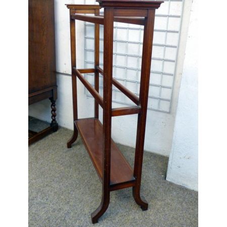 Ausgezeichneter Edwardianischer antiker Handtuchhalter Massivholz Mahagoni 1890