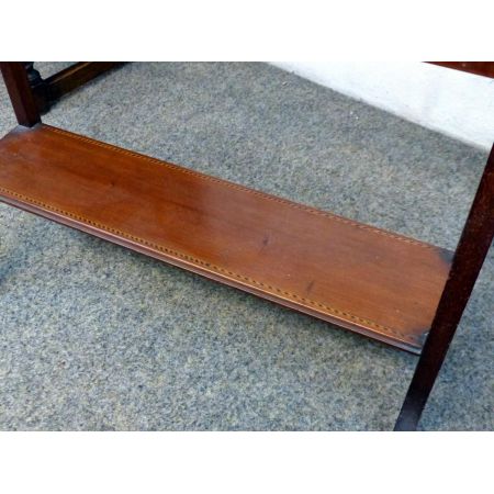 Ausgezeichneter Edwardianischer antiker Handtuchhalter Massivholz Mahagoni 1890