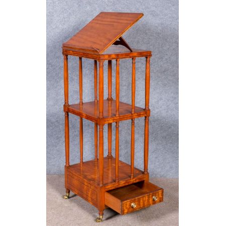 "Antikes Bücherregal aus Massivholz Satinholz aus dem 19. Jahrhundert"