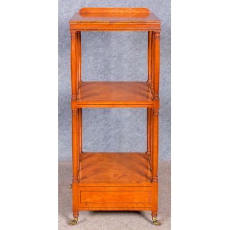 "Antikes Bücherregal aus Massivholz Satinholz aus dem 19. Jahrhundert"