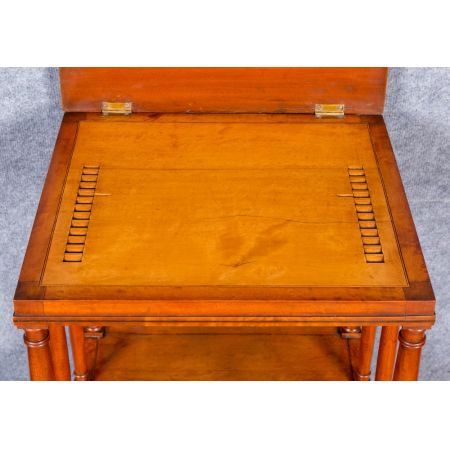 "Antikes Bücherregal aus Massivholz Satinholz aus dem 19. Jahrhundert"