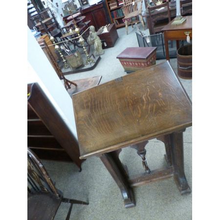 Antikes Eichenpult, Gotik, 19. Jahrhundert