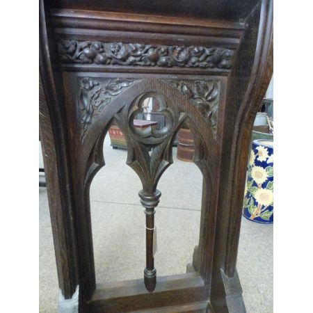 Antikes Eichenpult, Gotik, 19. Jahrhundert