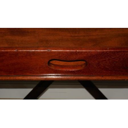 schickes viktorianisches Tablett und Stehtisch, 19. Jahrhundert Mahagoni