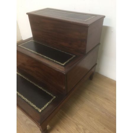 Viktorianische Bücherregal Treppen antik 19. Jahrhundert