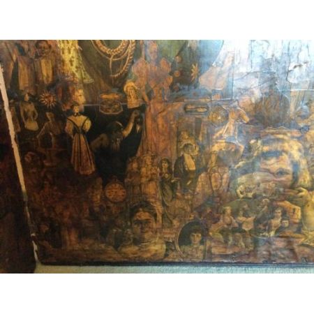 Original viktorianischer Umkleidevorhang, 1880