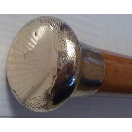 Englischer original antiker Spazierstock mit Malacca Schaft, 1920