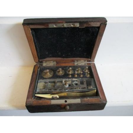 Original antike Naturwissenschaftliche und medizinische Gewichte, 1901, Yorkshire College Leeds University