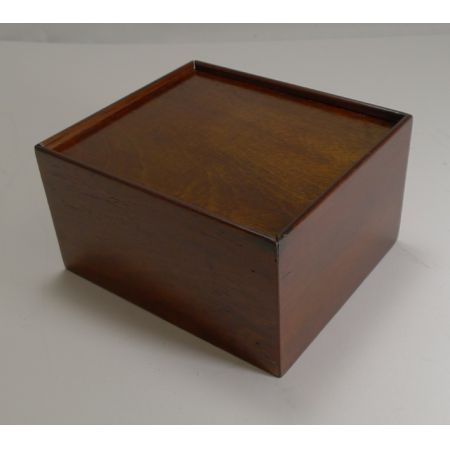 Englisches antikes Schach Figuren Set Ebenholz Buchsbaum mit Kiste Regency 1900