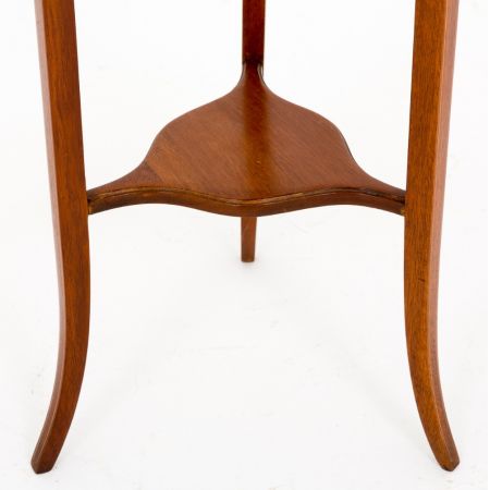 Antiker Massivholz Mahagoni Sheraton Revival Blumenständer 1900