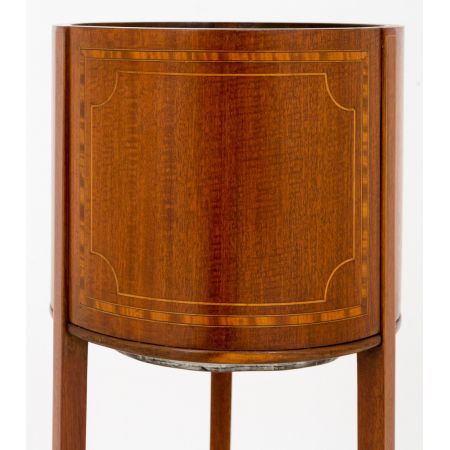 Antiker Massivholz Mahagoni Sheraton Revival Blumenständer 1900