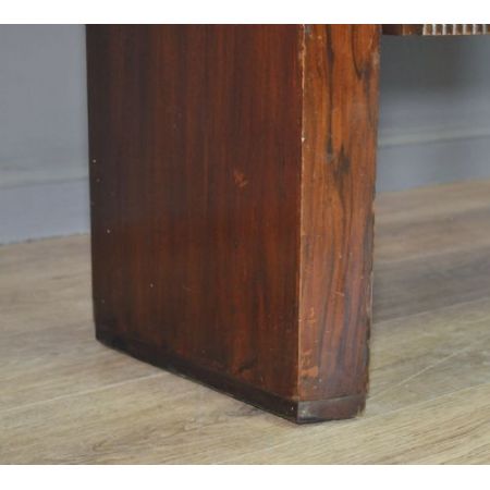 Attraktiver Vintage 1930er Maple & Co. Art Deco Nussbaum verglaster Bücherschrank