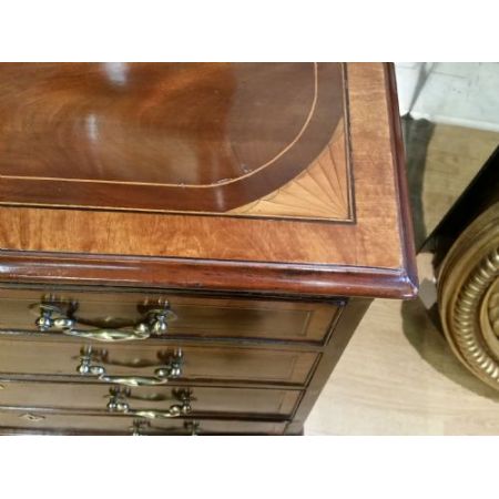 Kleine original georgianische antike Kommode Mahagoni 18. Jahrhundert