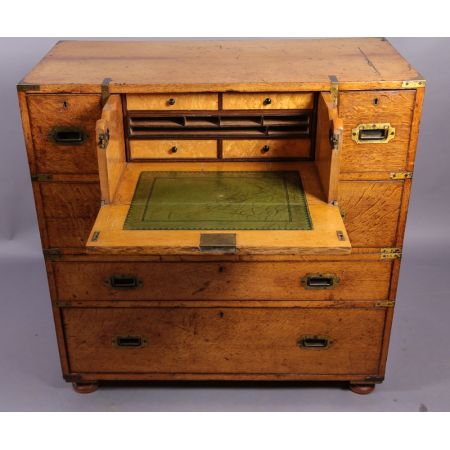 Sekretär Kommode mit Schubladen, Eiche, 1850 original 