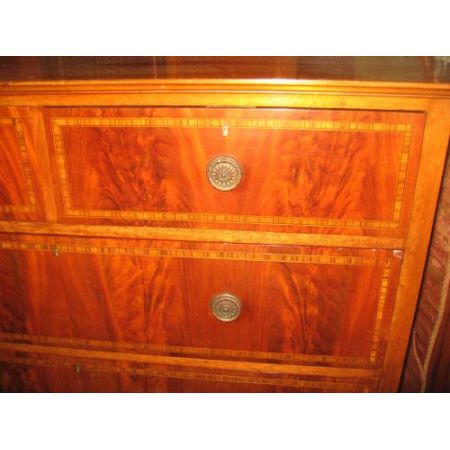 Original Edwardian große Kommode, Mahagoni, 1910