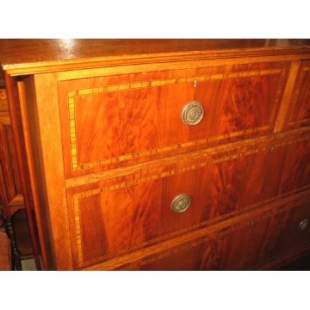 Original Edwardian große Kommode, Mahagoni, 1910